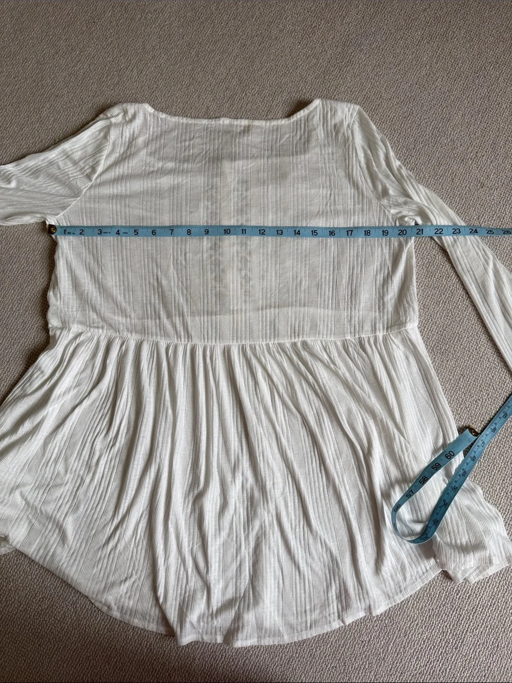 Free People Pretty Please Tunic Top /  Henley / lyrical lace tunic top NWOT